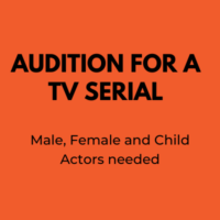 Audition for a TV serial male female kids actors