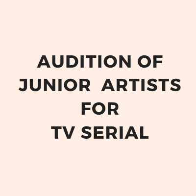 Audition of junior artists for tv serial