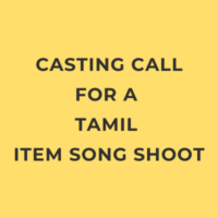 Casting call for a Tamil item song shoot