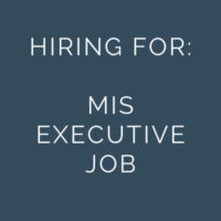 Hiring for the MIS executive job mumbai