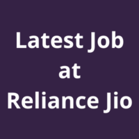 Latest Job at Reliance Jio Electrical engineers