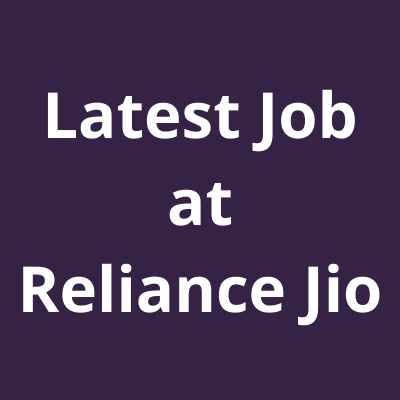 Latest Job at Reliance Jio Electrical engineers