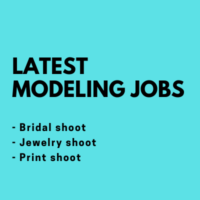 latest modeling jobs bridal Jewelry print shooting