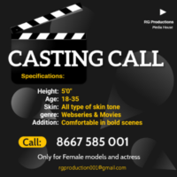 Casting call for female models and actresses