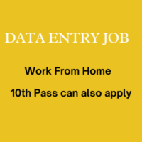 data entry job work from home 10th pass apply