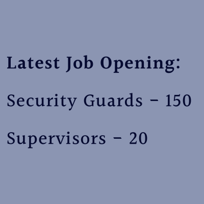 latest Job Opening Security Guards Supervisors mumbai