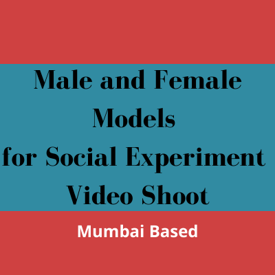 Artists required for social experiment video