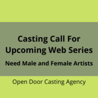 Casting call for web series shoot from Open Door Casting