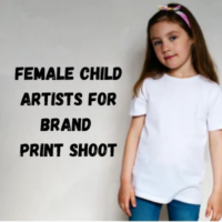 Child artists required for brand print shoot