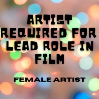 Artist required for the lead role in a film