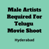Artists required for a Telugu movie shoot