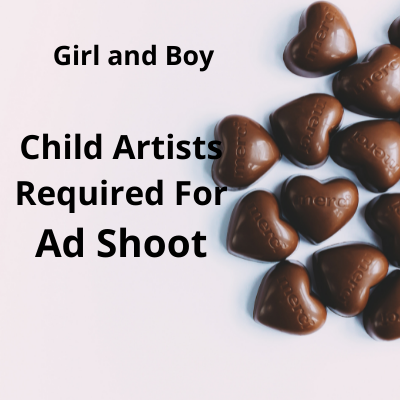 Child artists required for the ad shoot