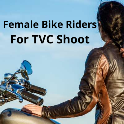 Female bike riders for the TVC shoot