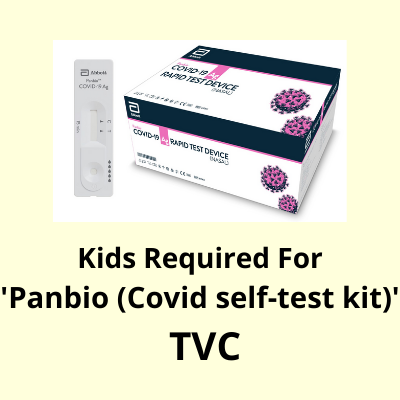 Kids required for the 'Panbio Ltd' TVC