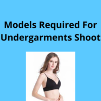 Models required for undergarments' shoot