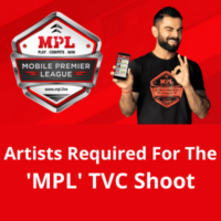 Artists required for the 'MPL' TVC shoot