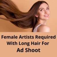 Artists required with long hair for ad shoot