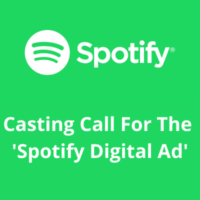 Casting call for the 'Spotify Digital' ad from AS Casting & Coordination
