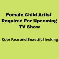 Child artist casting for upcoming show from SK Casting Company