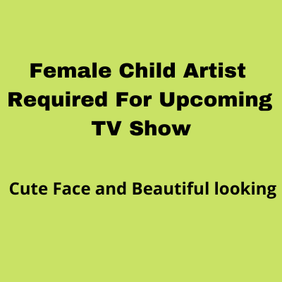 Child artist casting for upcoming show from SK Casting Company