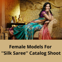 Models for ''Silk Saree'' catalog shoot