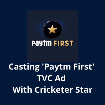 'Paytm First' TVC ad with Cricketer star casting from Parshv Mediaa