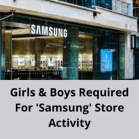 People required for 'Samsung' store activity