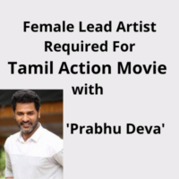 Tamil action movie with 'Prabhu Deva' casting from Kasa Entertainments