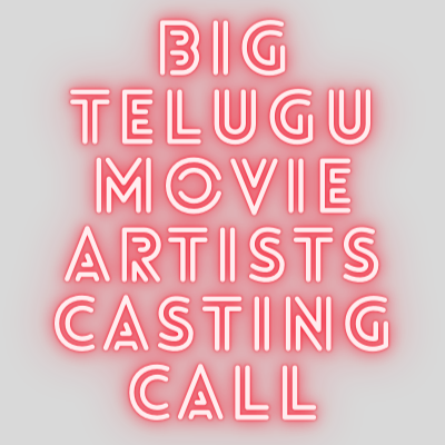 Big Telugu movie artists casting call from Kasa Entertainments