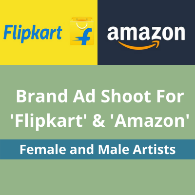  Brand ad shoot for 'Flipkart' and 'Amazon'