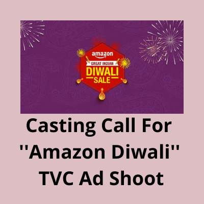 Casting call for ''Amazon Diwali'' TVC ad shoot from White Wall Studio