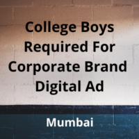 College boys required for corporate ad