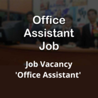 Hiring open 'Office Assistant' job vacancy