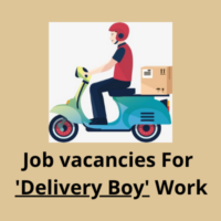 Job vacancies for 'Delivery Boy' work