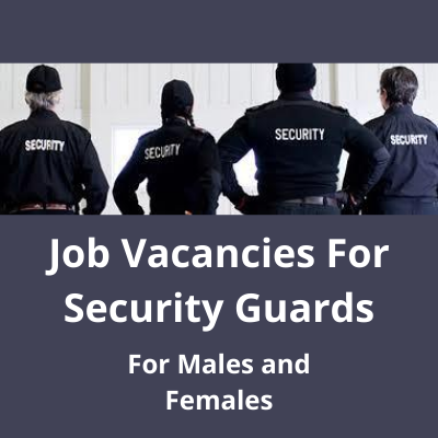 Job vacancies for Security Guards