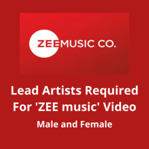 Lead artist required for 'ZEE music' video