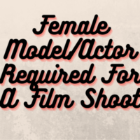 Model or actor required for a film shoot