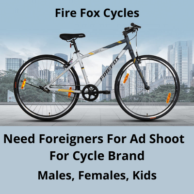 Need foreigners for shoot of Cycle brand