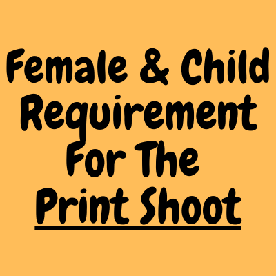 Requirement for the print shoot