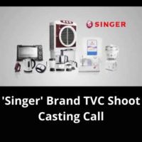'Singer' brand TVC shoot casting call from BSH Casting Agency