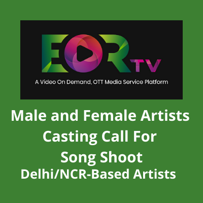 Artists casting call for a song shoot from Bajaj Casting Agency