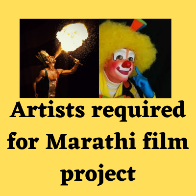 Artists required for Marathi film project
