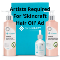 Artists required for 'Skincraft Hair Oil' ad