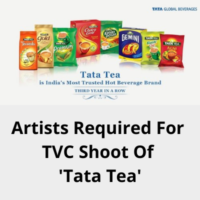 Artists required for TVC shoot of 'Tata Tea'