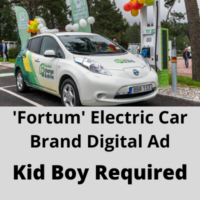'Fortum' electric car brand digital ad casting from Parshv Mediaa