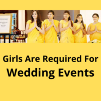 Girls are required for wedding events