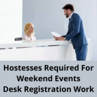Hostesses required for weekend events