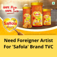 Need Foreigner artist for 'Safola' brand TVC