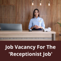 Job vacancy for the 'Receptionist' job