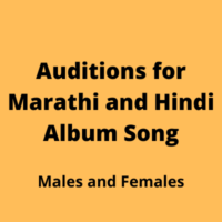 Auditions for Marathi and Hindi album song